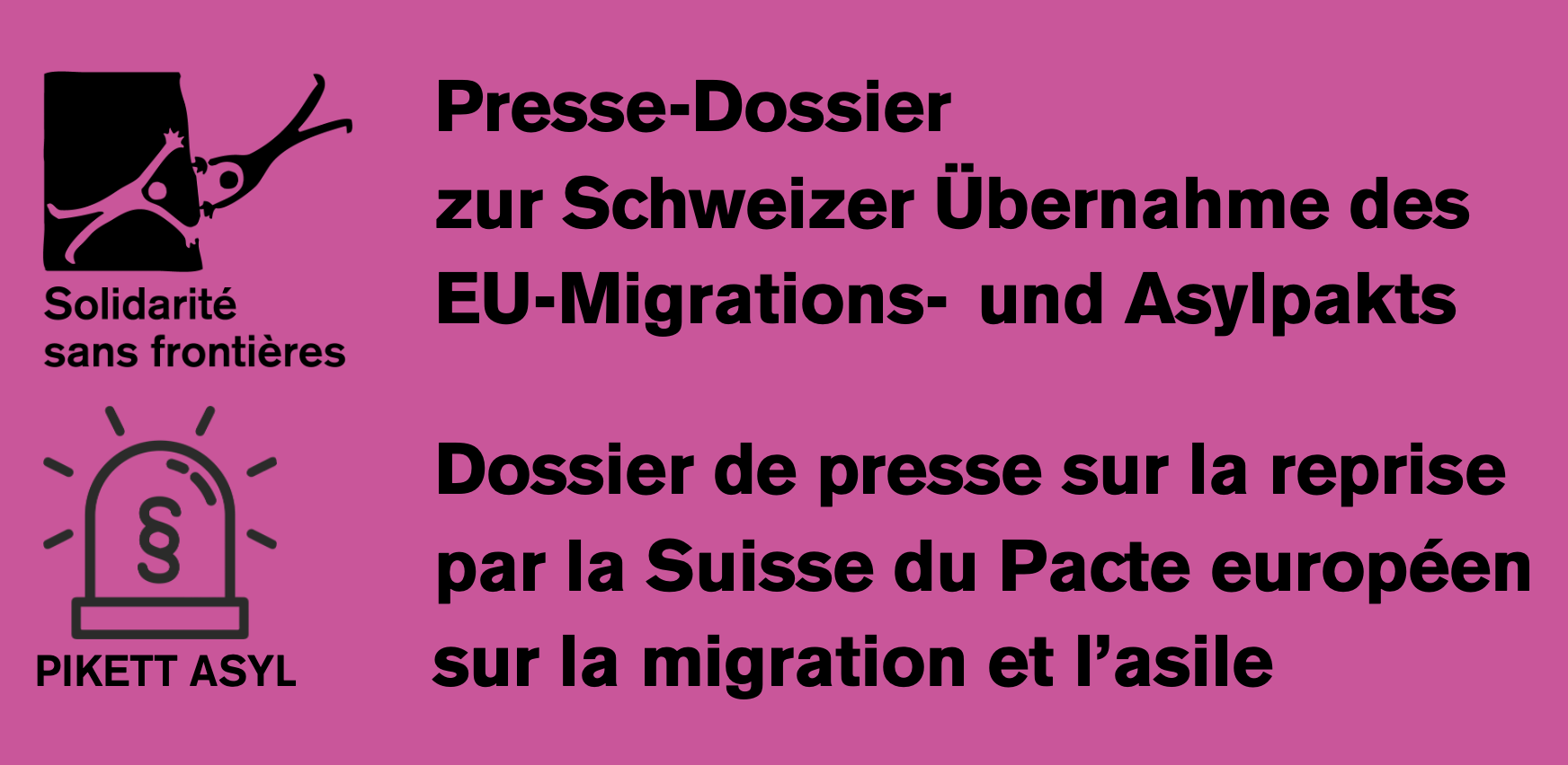 Presse-Dossier zur Schweizer Übernahme des EU-Migrations- und Asylpakts
