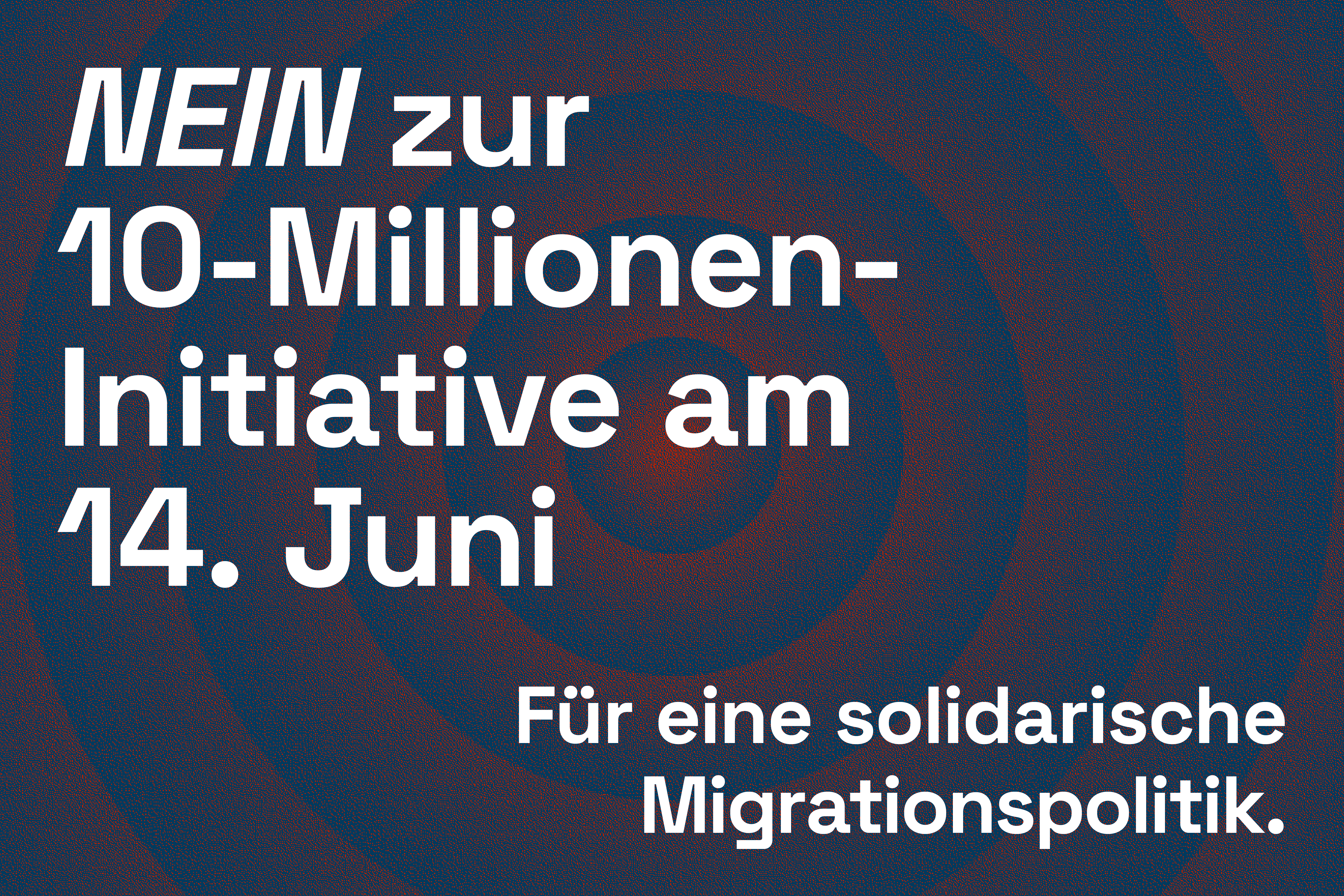 NEIN zur 10-Millionen-Initiative am 14. Juni